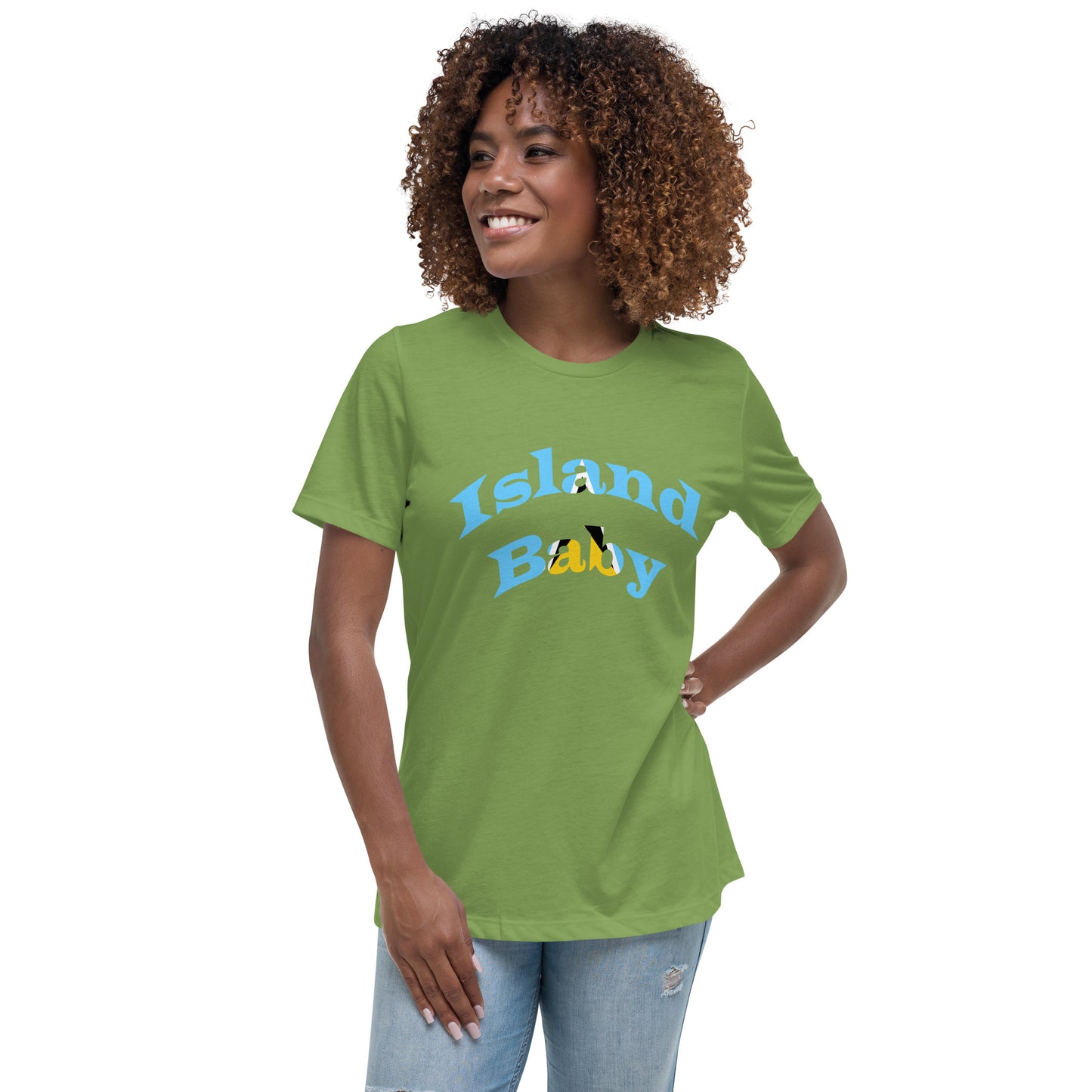 St. Lucian Island Baby women's Relaxed T-Shirt