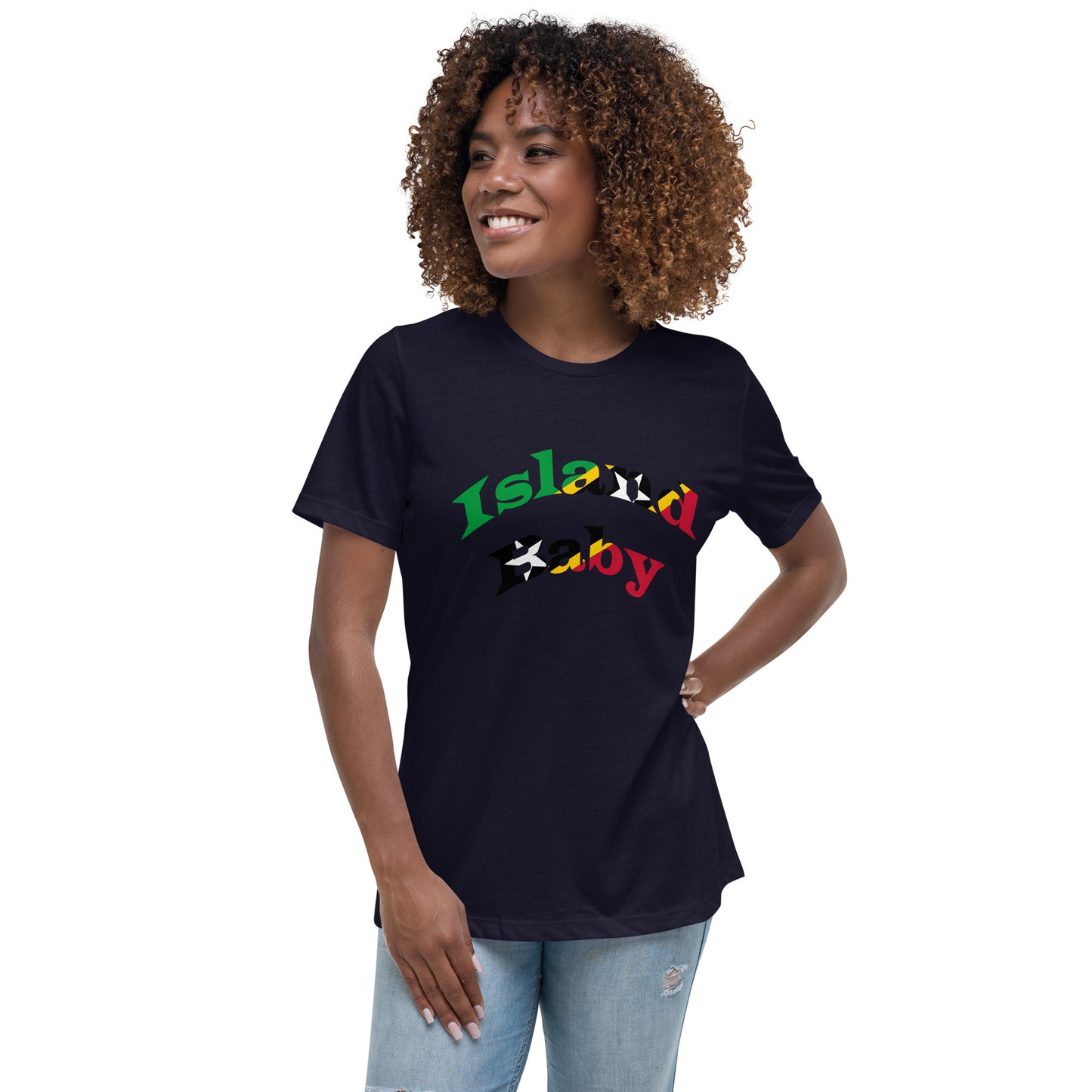 St. Kitts N Nevis Island Baby women's Relaxed T-Shirt