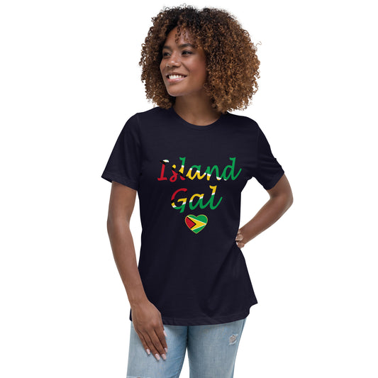 Guyanese Island Gal women's Relaxed T-Shirt