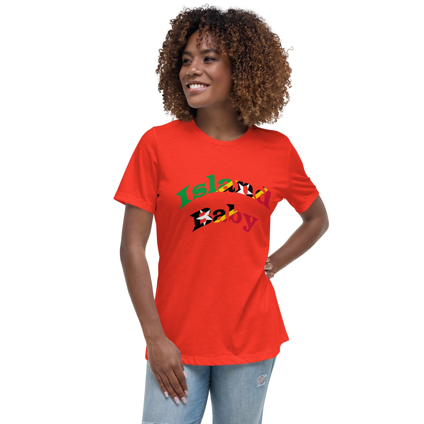 St. Kitts N Nevis Island Baby women's Relaxed T-Shirt