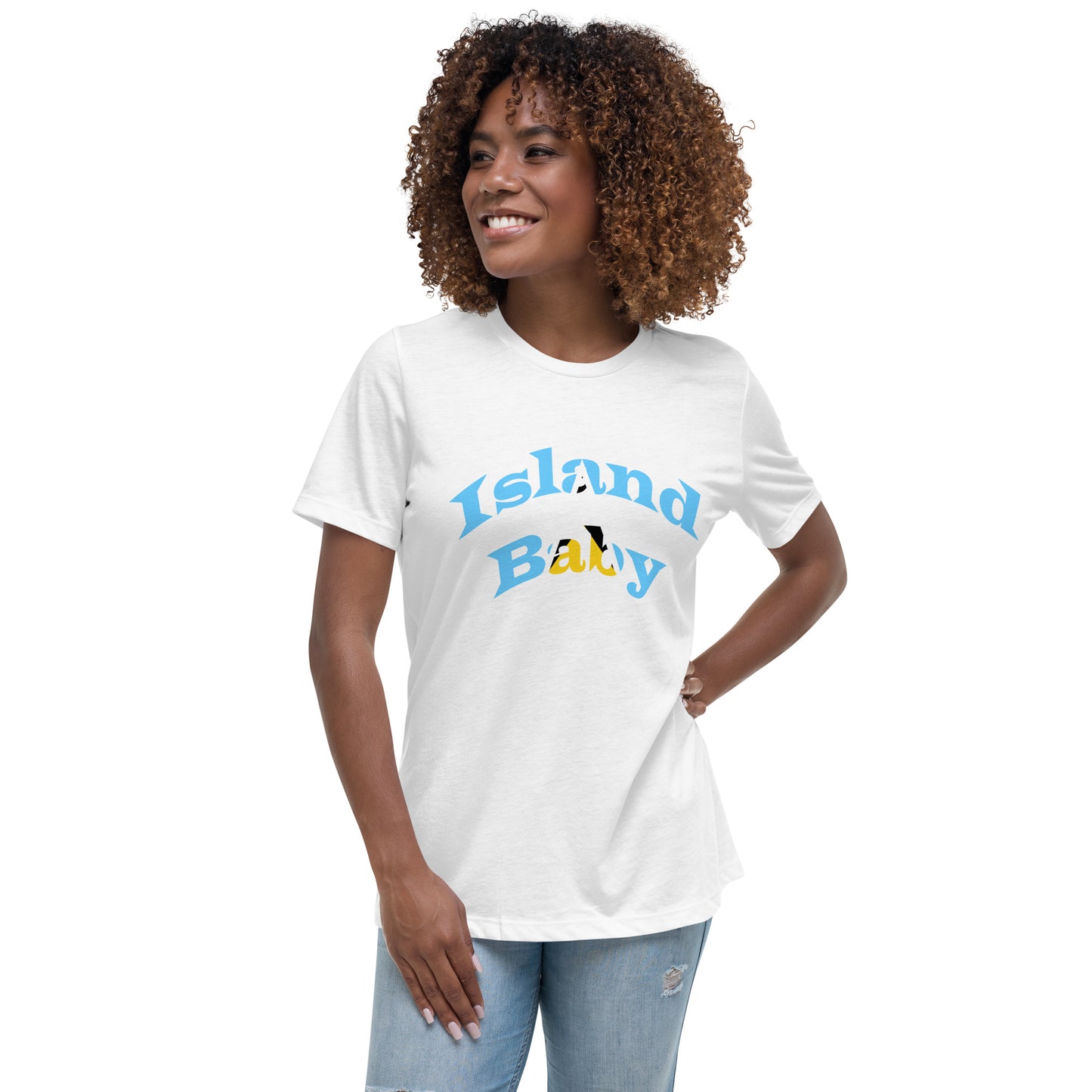 St. Lucian Island Baby women's Relaxed T-Shirt