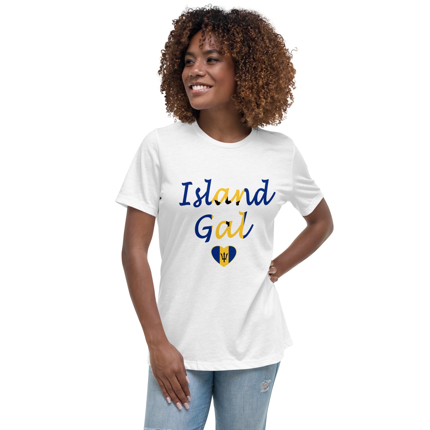 Bajan Island Gal women's Relaxed T-Shirt