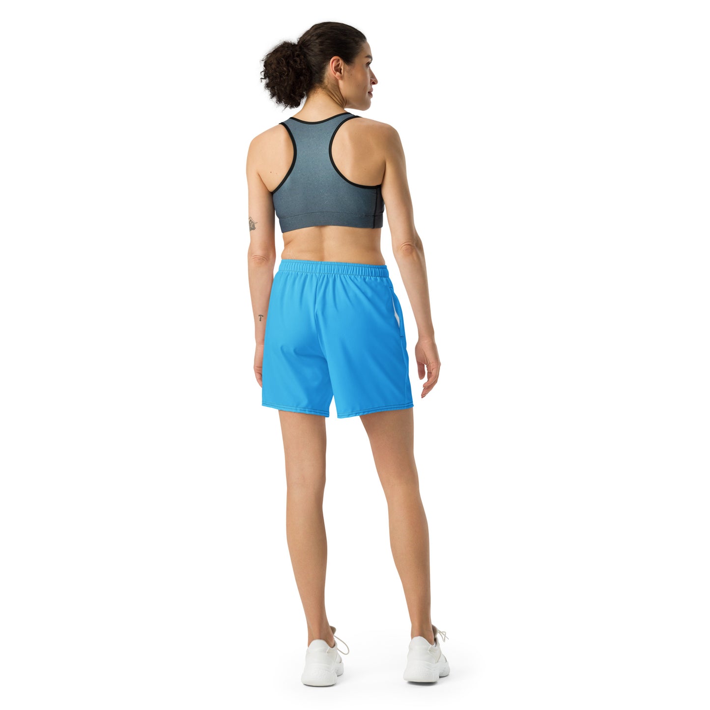 Griff-Fit Sky Blue Athletic Long Shorts