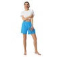 Griff-Fit Sky Blue Athletic Long Shorts