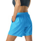 Griff-Fit Sky Blue Athletic Long Shorts