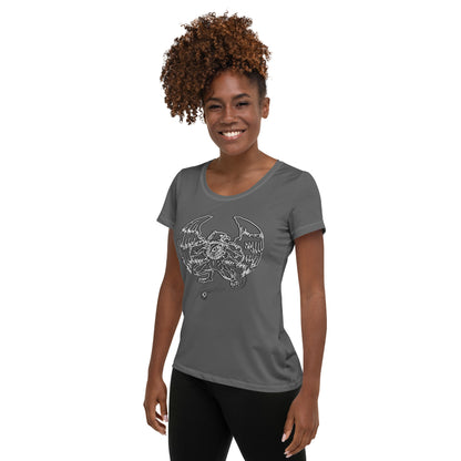 Griff-Fit Grey Women's Athletic T-shirt