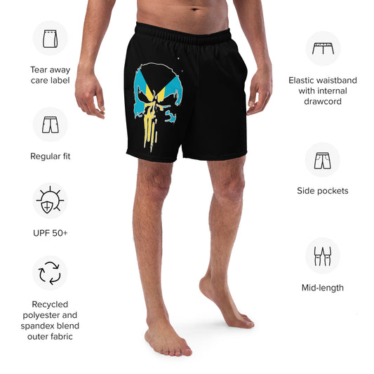 BahChaos Black Men's swim trunks