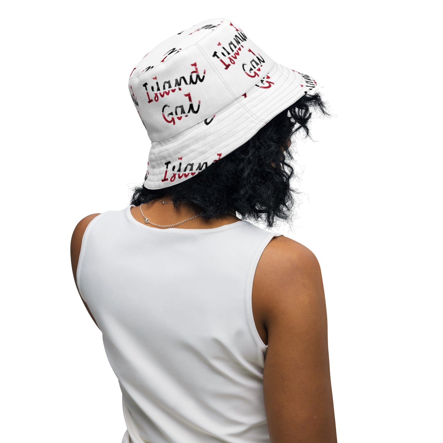 Island Gal/Born Bred And Fed Reversible bucket hat