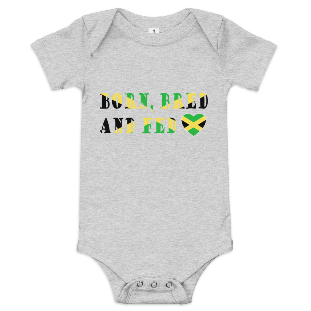 Born Bred And Fed Jamaica short sleeve one piece