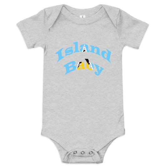 St. Lucia Island Baby short sleeve one piece