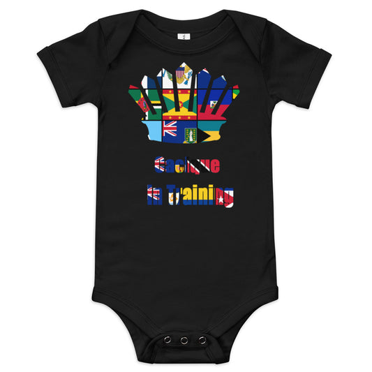 Multi Flag Cacicue In Training Baby short sleeve one piece