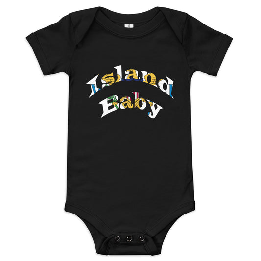 USVI Island Baby short sleeve one piece