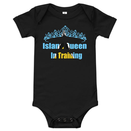 ST. Lucia Island Queen In Training short sleeve one piece