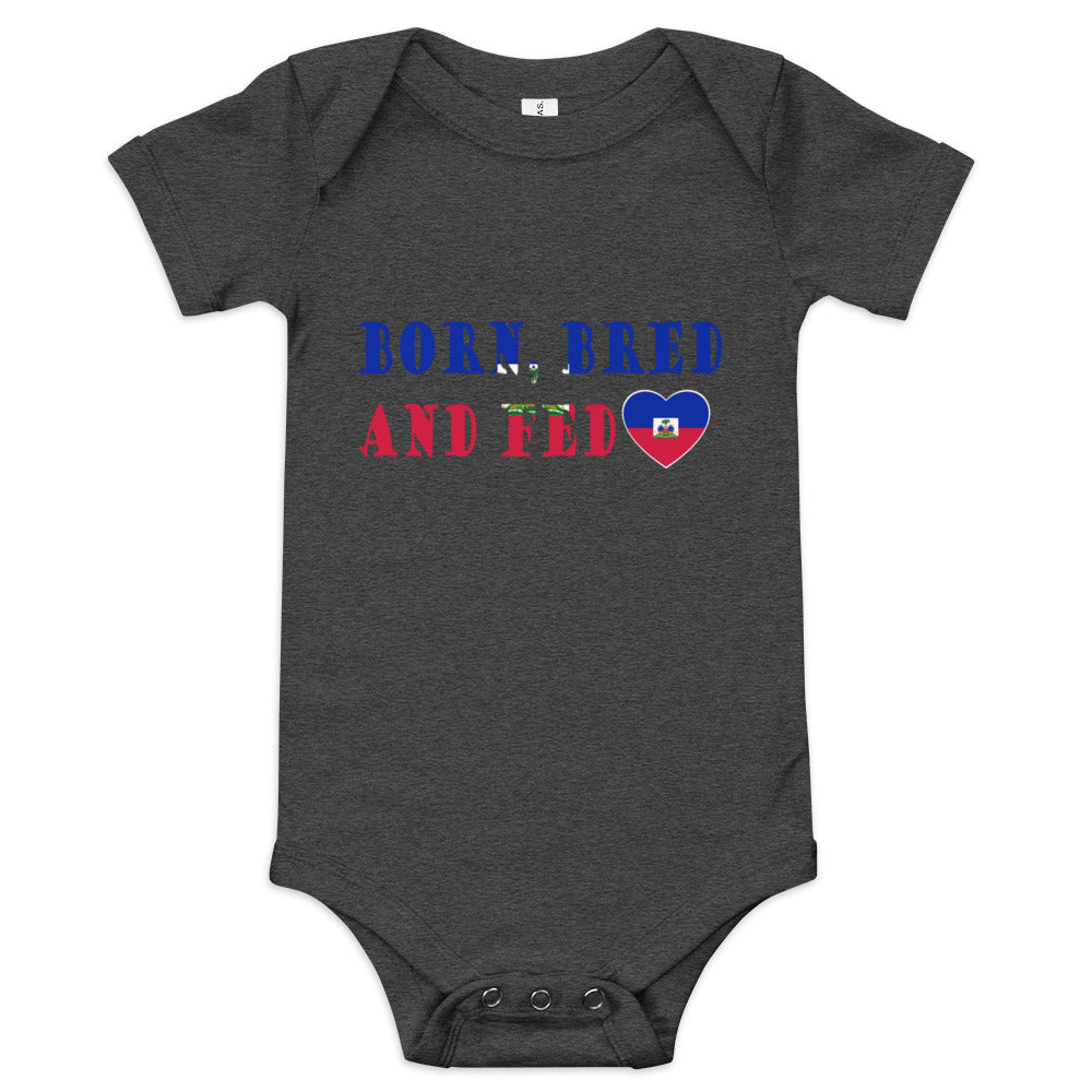 Haiti Born Bred And Fed short sleeve one piece