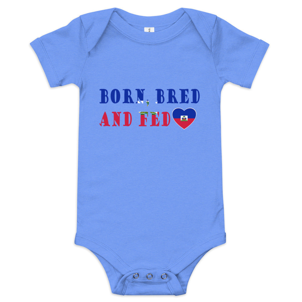 Haiti Born Bred And Fed short sleeve one piece