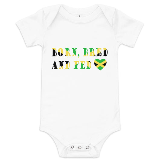 Born Bred And Fed Jamaica short sleeve one piece