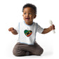St.KittSHeart Embroidered Baby Bib