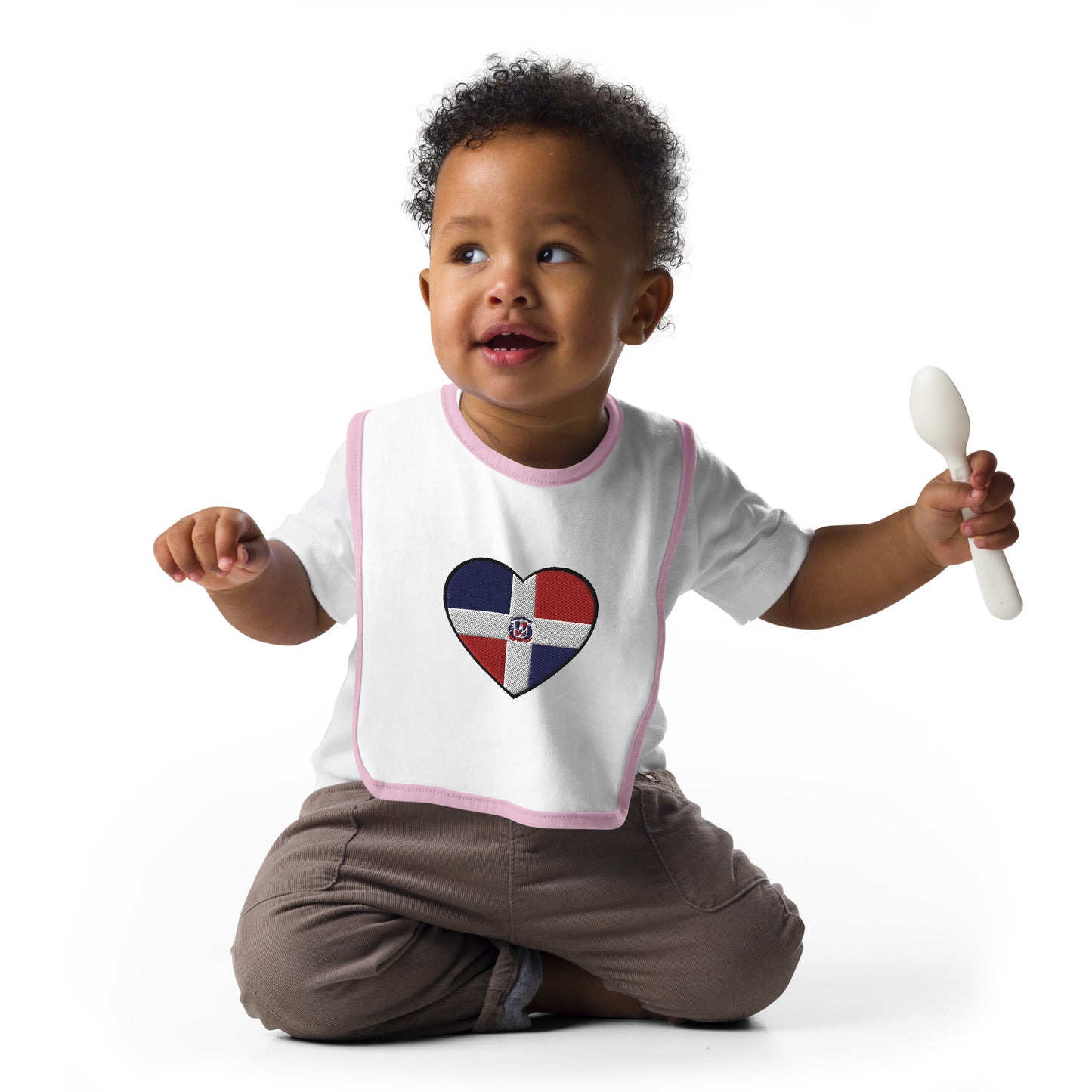 DRHeart Embroidered Baby Bib