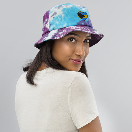 Baheart Embroidered Tie-dye bucket hat