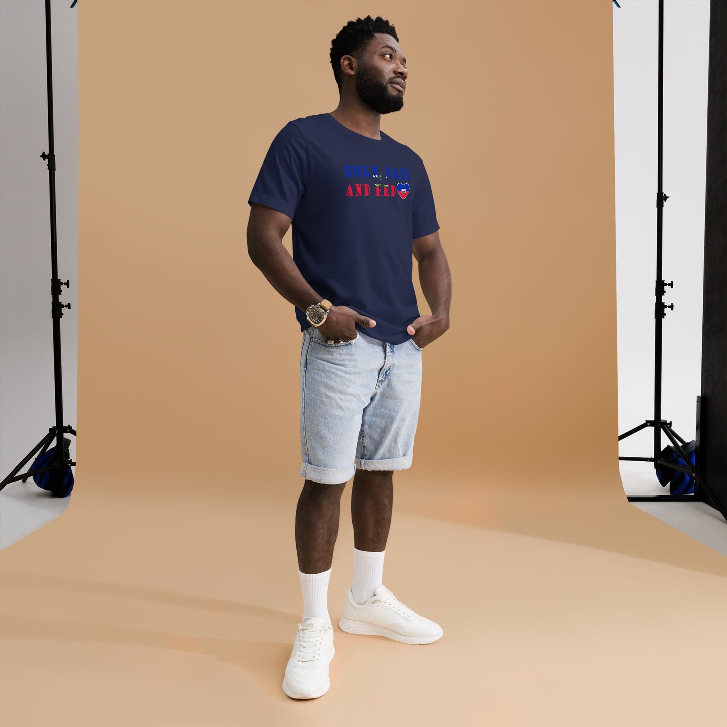 Haiti Born Bred And Fed Unisex t-shirt