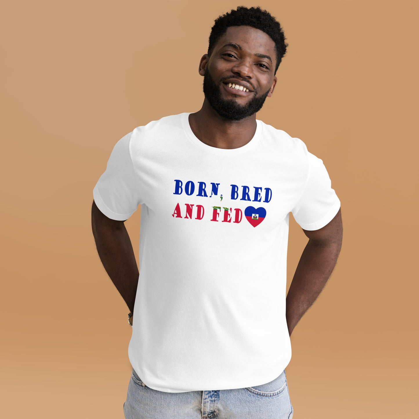 Haiti Born Bred And Fed Unisex t-shirt