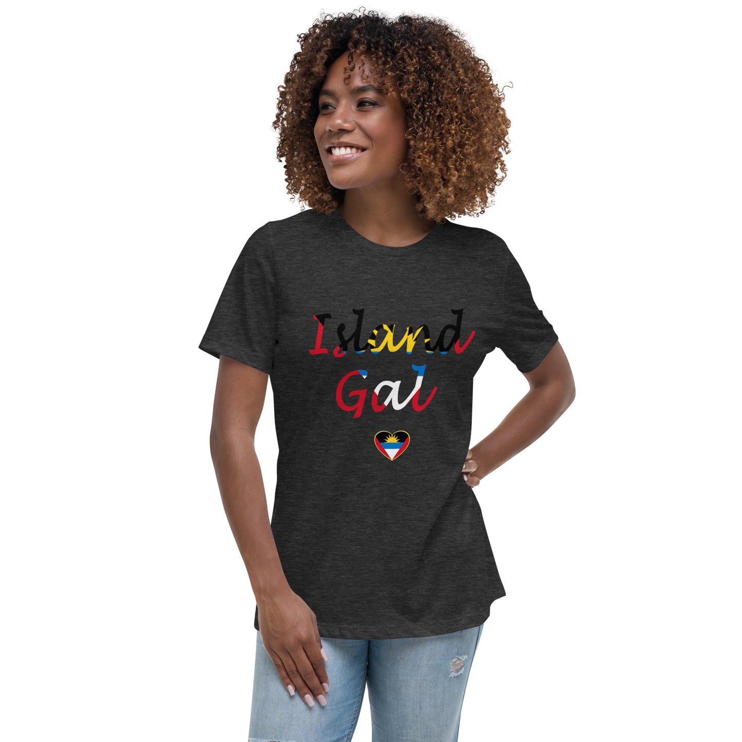 Antiguan Island Gal women's Relaxed T-Shirt