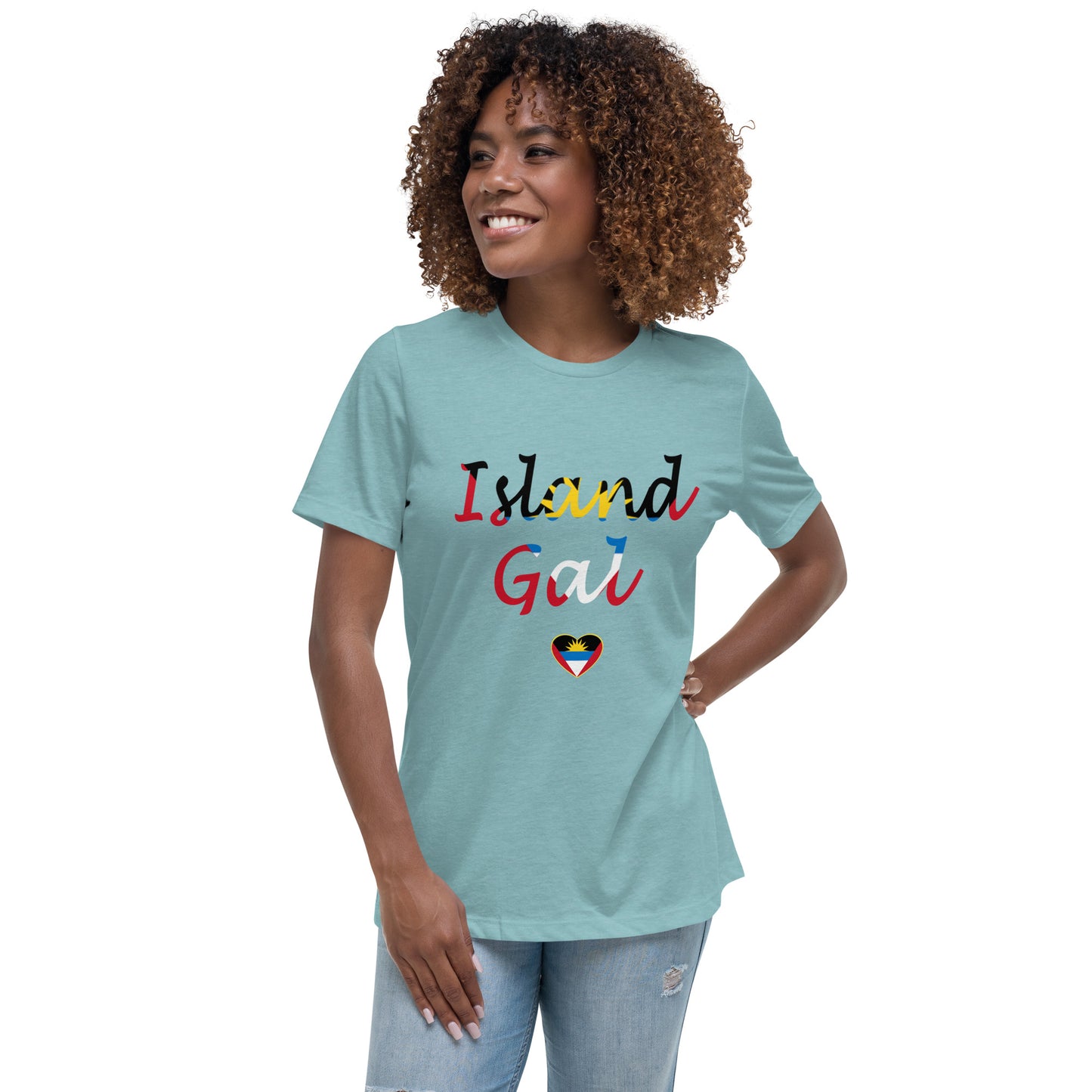 Antiguan Island Gal women's Relaxed T-Shirt