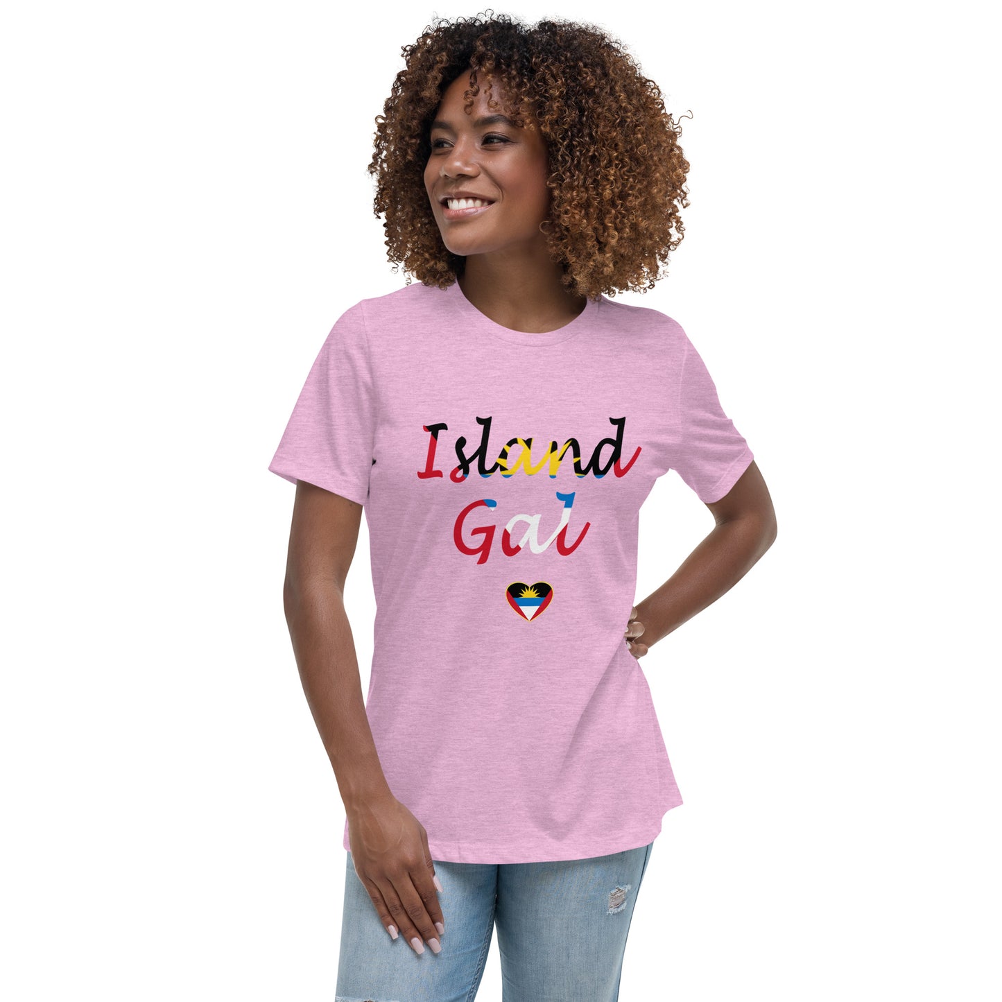 Antiguan Island Gal women's Relaxed T-Shirt