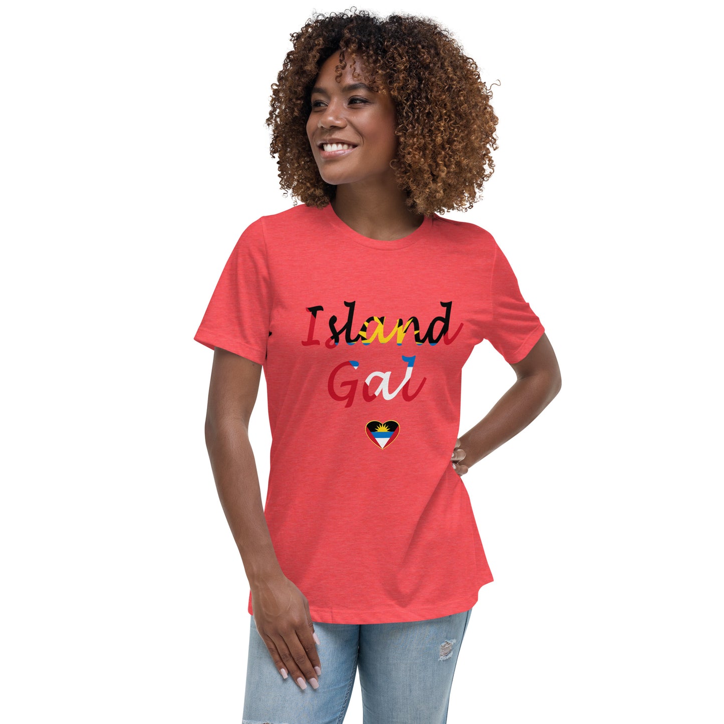 Antiguan Island Gal women's Relaxed T-Shirt