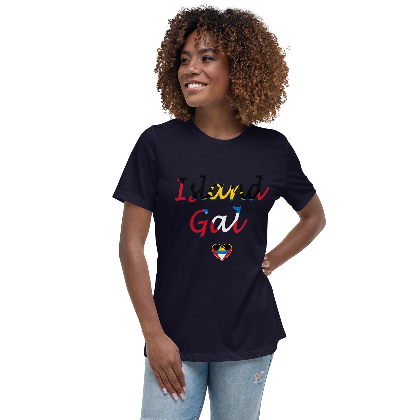 Antiguan Island Gal women's Relaxed T-Shirt