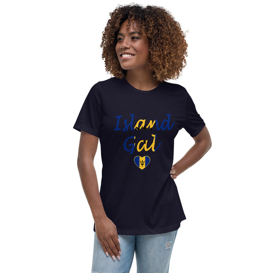 Bajan Island Gal women's Relaxed T-Shirt