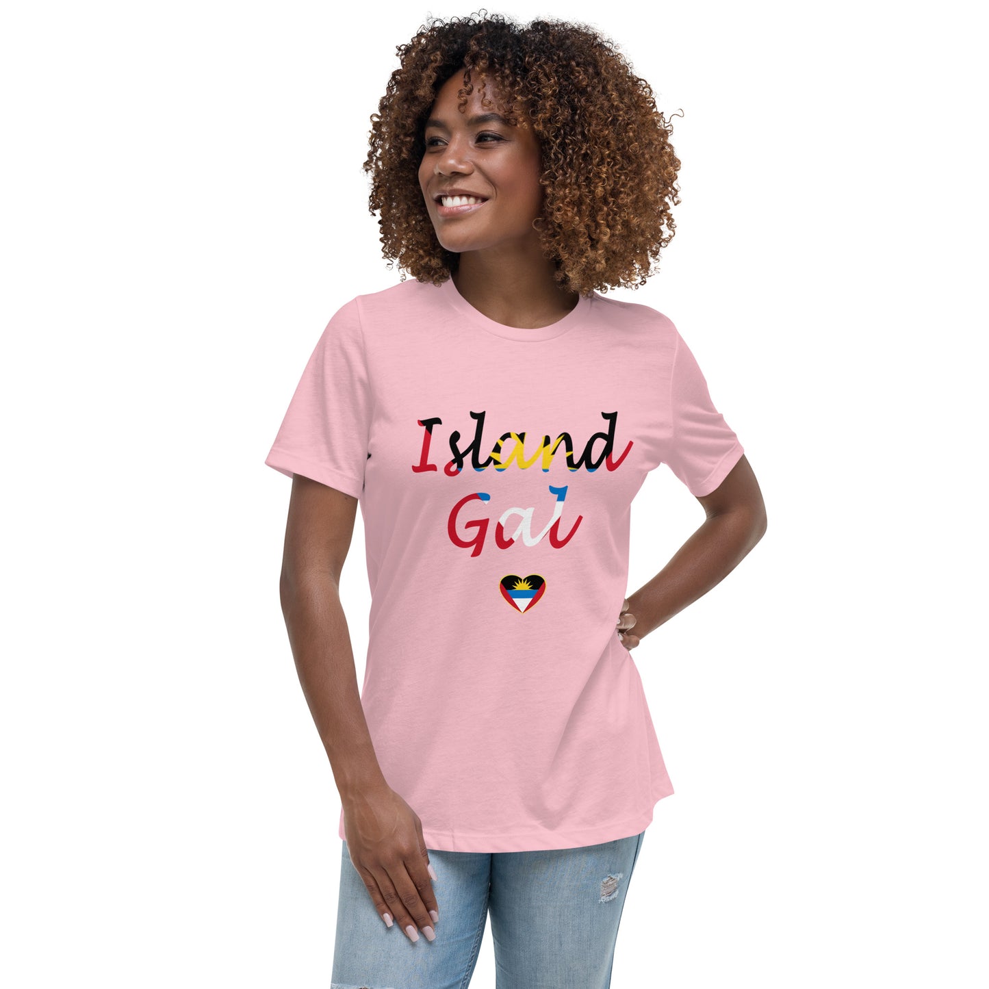 Antiguan Island Gal women's Relaxed T-Shirt