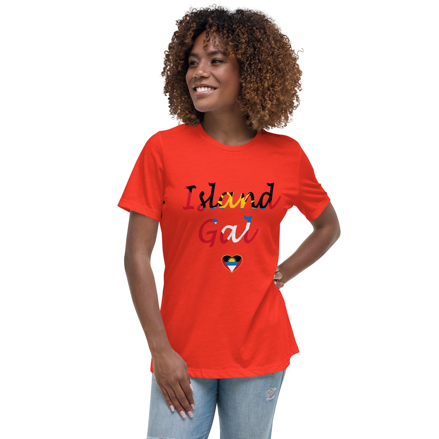 Antiguan Island Gal women's Relaxed T-Shirt