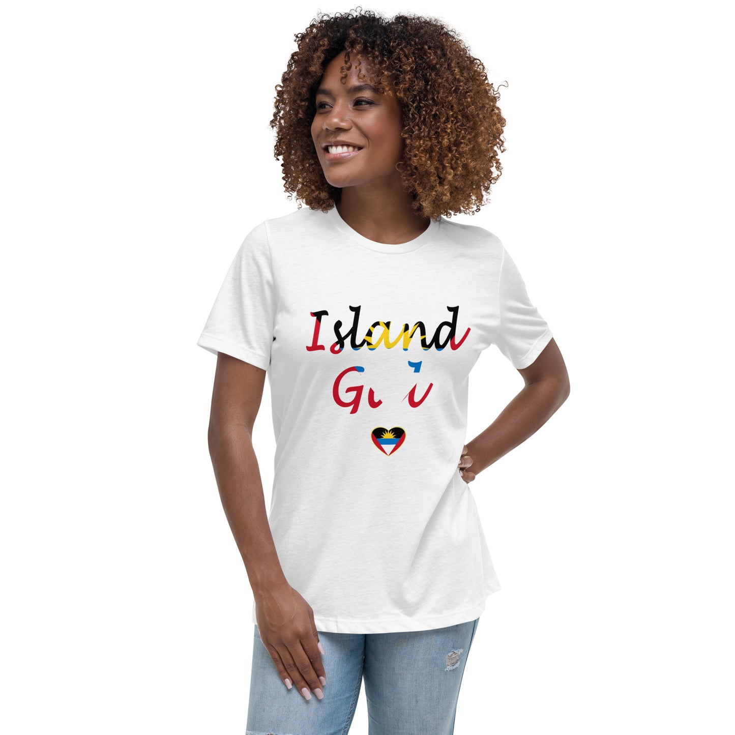 Antiguan Island Gal women's Relaxed T-Shirt